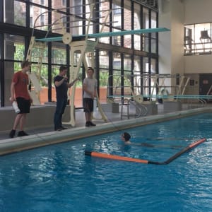 Labeling of components on the vehicle.