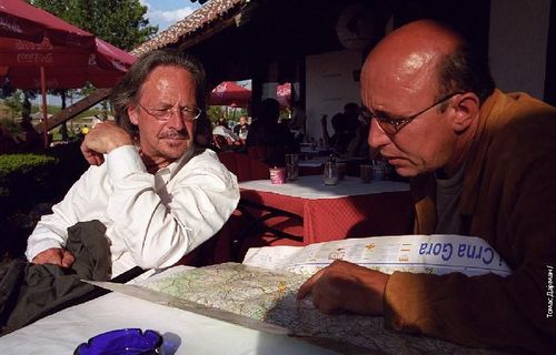 Sa Handkeom u „Starom hrastu“ 2004.