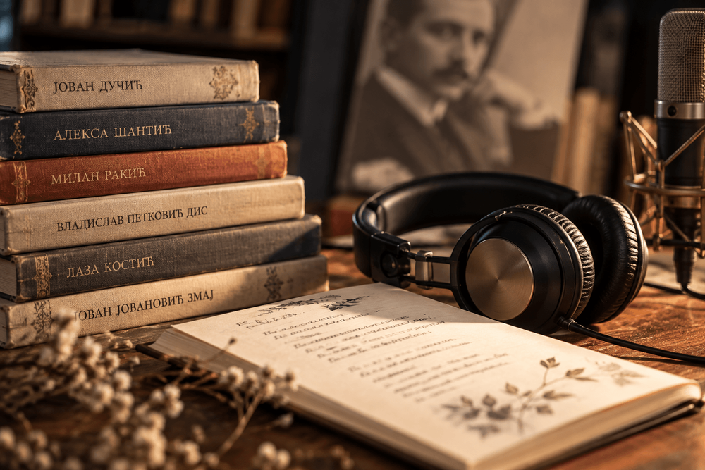 Poetry Archive_ Books, Headphones, and Microphone.png