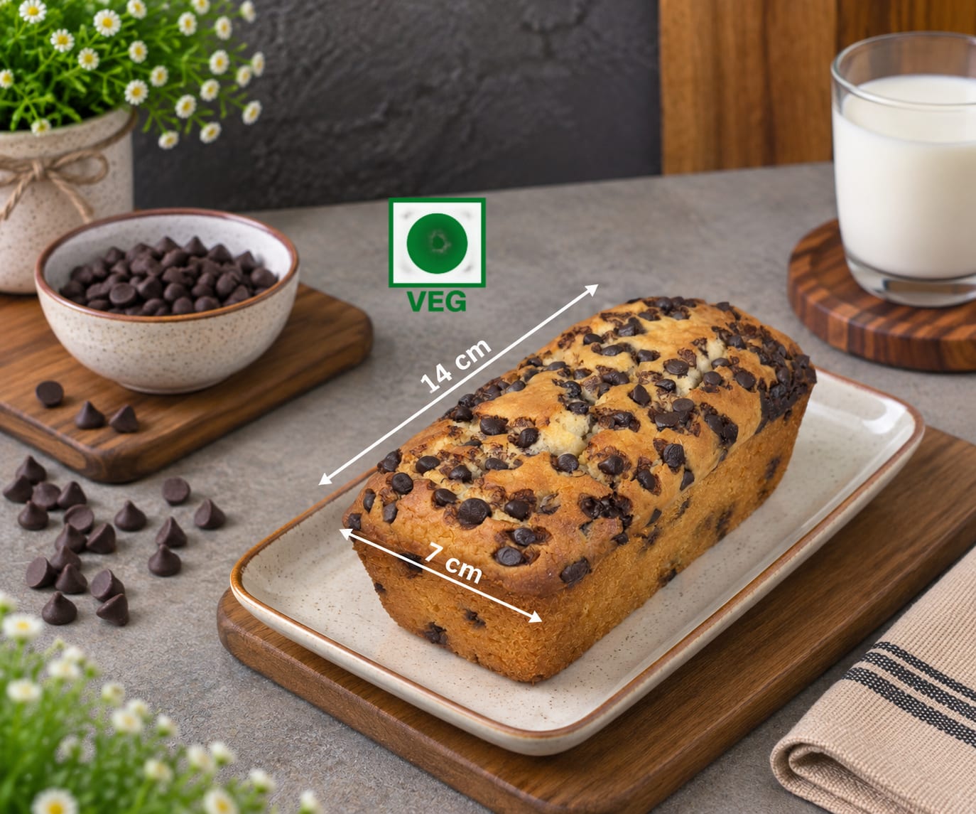 Choco Chips Cake Loaf