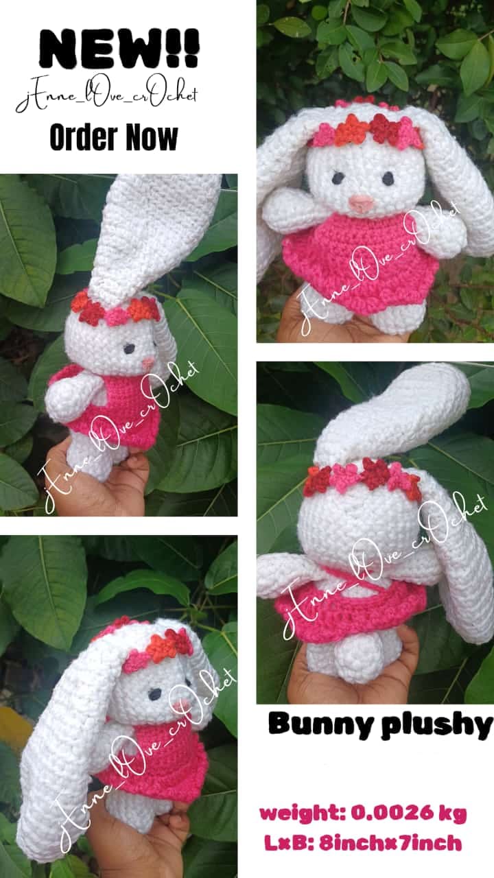 Handmade crochet bunny 