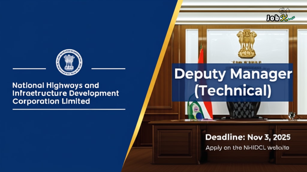 Deputy Manager (Technical) Jobs at NHIDCL | Apply Online