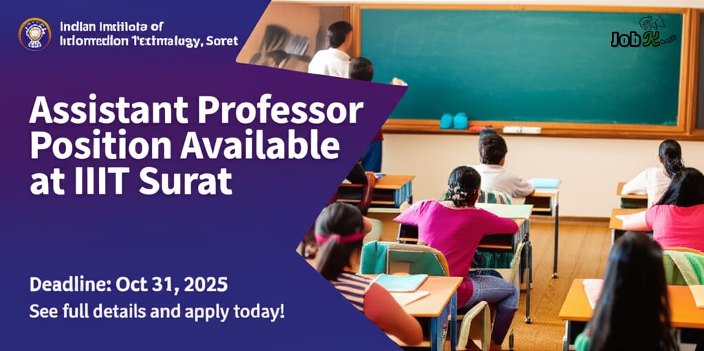 Assistant Professor Recruitment at Indian Institute of Information Technology, Surat