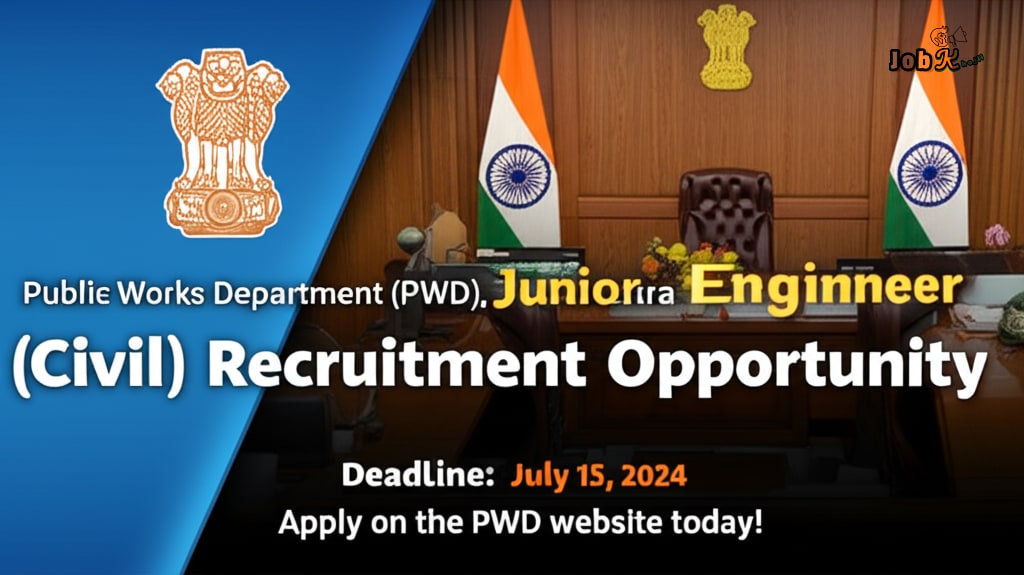Junior Engineer (Civil) Recruitment at PWD Maharashtra 2024