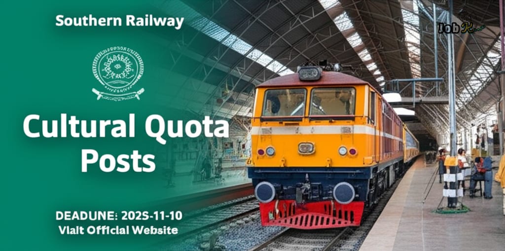 Cultural Quota Posts Recruitment 2025 at Southern Railway