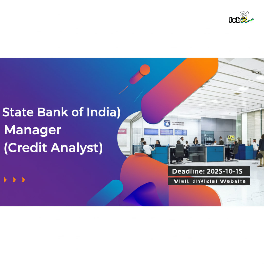 Manager (Credit Analyst) Recruitment 2025 at State Bank of India (SBI)