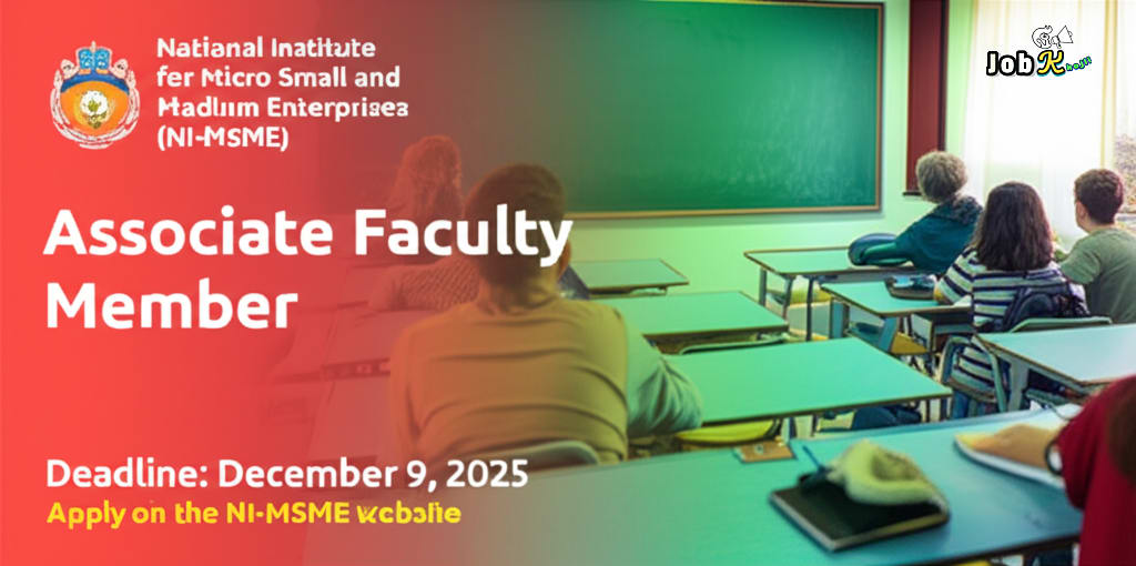 Associate Faculty Member Recruitment at National Institute for Micro Small and Medium Enterprises (NI-MSME)