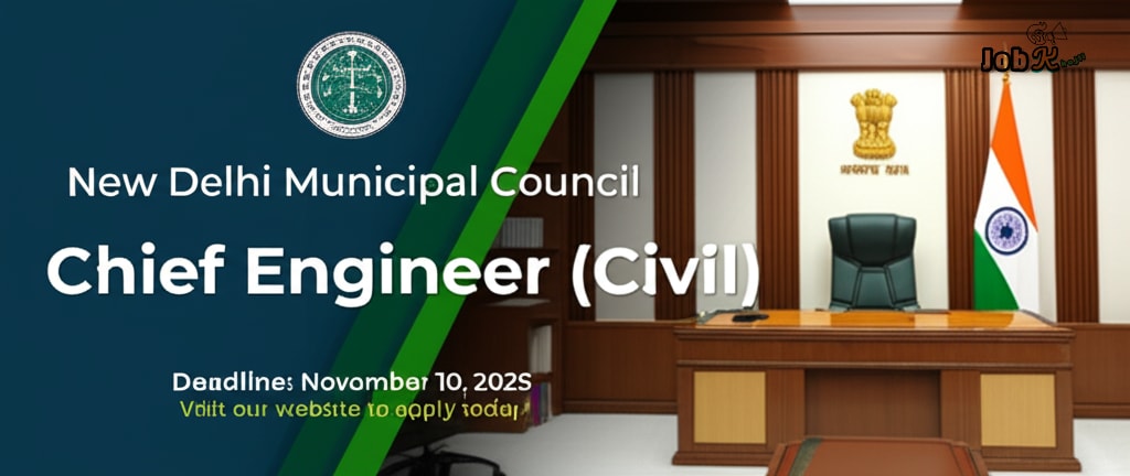 Chief Engineer (Civil) Recruitment at New Delhi Municipal Council (NDMC) 2025