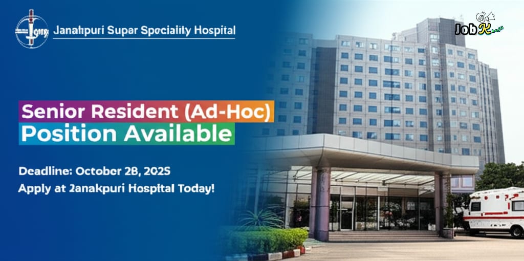 Ad-Hoc Senior Resident Recruitment at Janakpuri Super Speciality Hospital