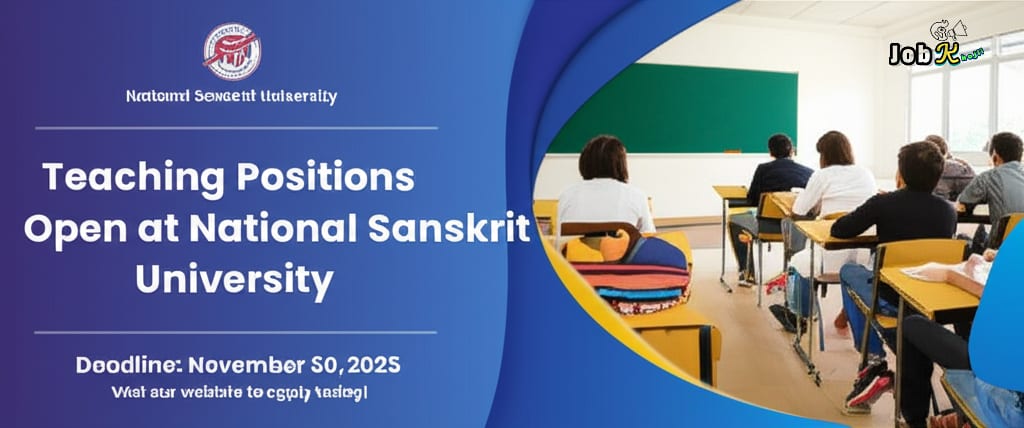 Teaching Posts Recruitment 2025 at National Sanskrit University (NSU)