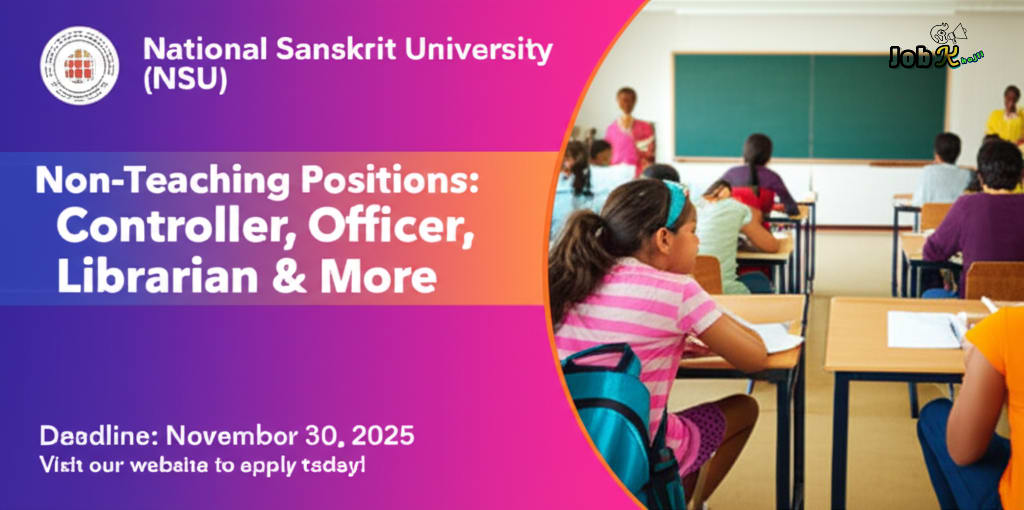 Non Teaching Posts Recruitment 2025 at National Sanskrit University (NSU)