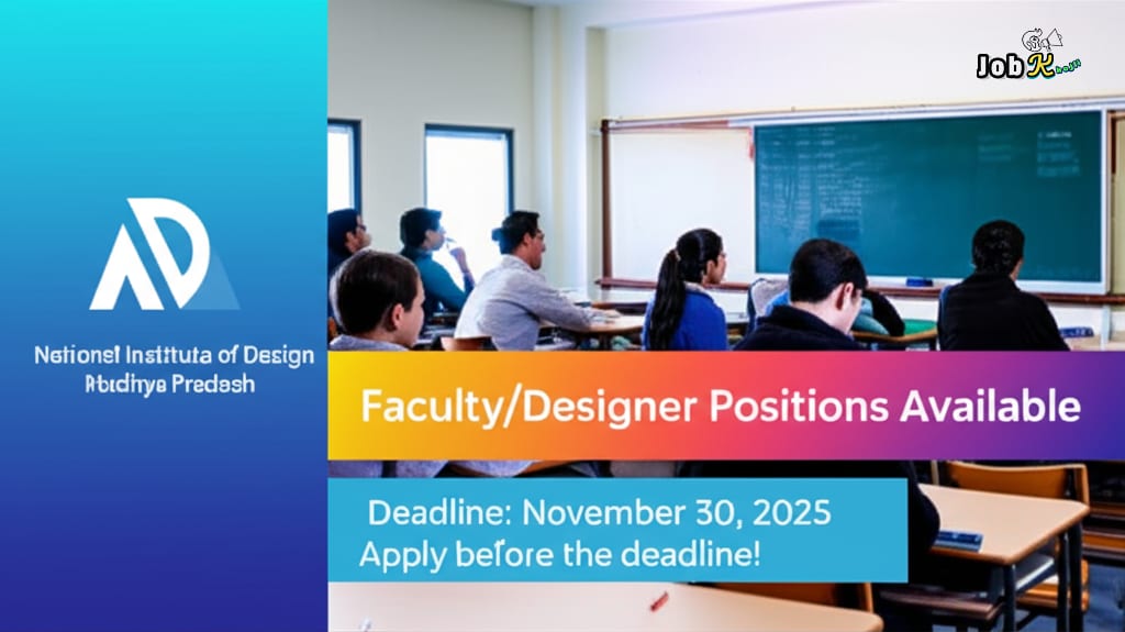 Faculty/Designer Recruitment at National Institute of Design Madhya Pradesh (NID MP)
