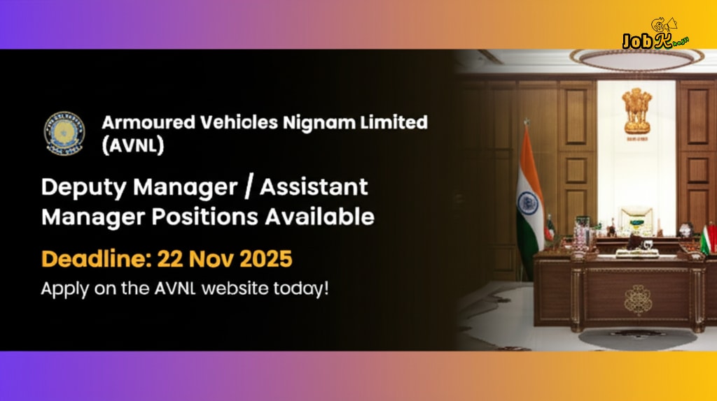 Deputy Manager & Assistant Manager Recruitment at Armoured Vehicles Nigam Limited (AVNL)