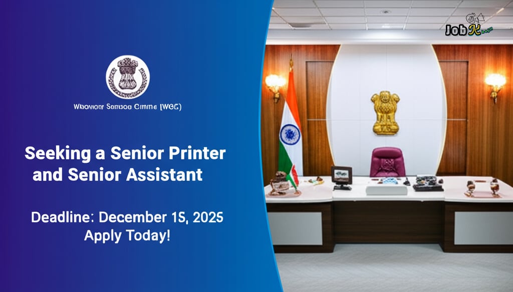 Senior Printer, Senior Assistant Recruitment at Weavers Service Centre (WSC) 2025