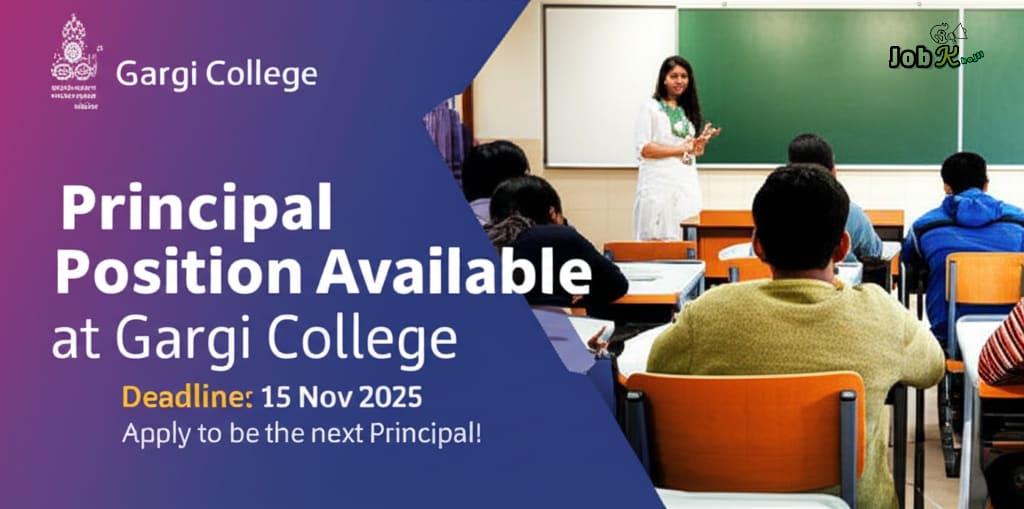 Principal Recruitment 2025 at Gargi College, New Delhi