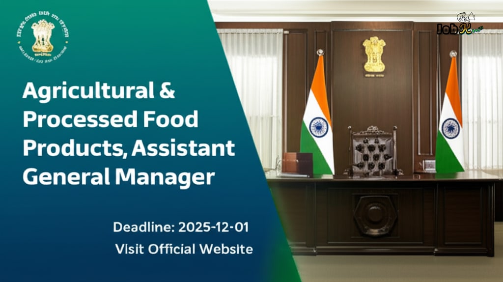 Assistant Manager & AGM Recruitment 2025 at APEDA (Agricultural & Processed Food Products Export Development Authority)