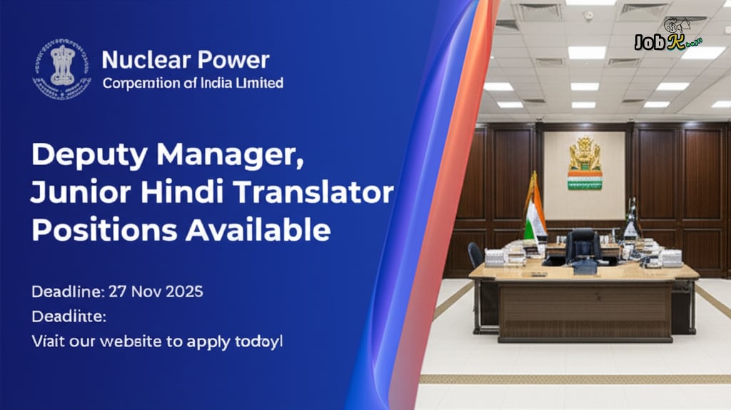 Deputy Manager & Junior Hindi Translator Recruitment 2025 at NPCIL