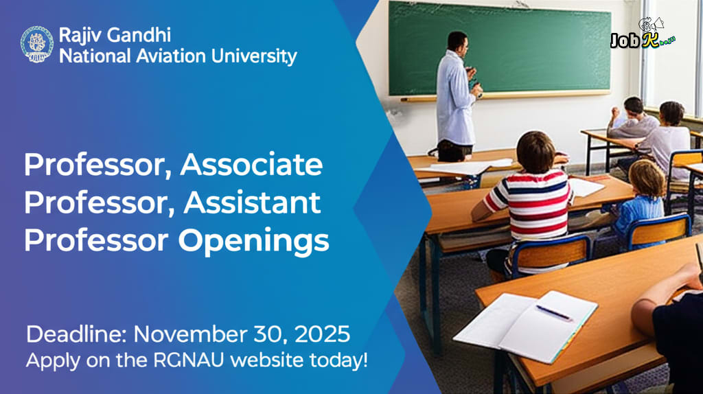 Faculty Recruitment (Professor, Associate Professor, Assistant Professor) at Rajiv Gandhi National Aviation University