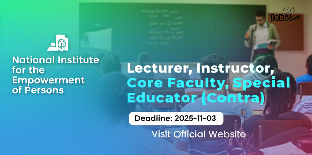 Multiple Contractual Faculty Positions at NIEPVD Dehradun (Advt No. 5-2/2025-0038)