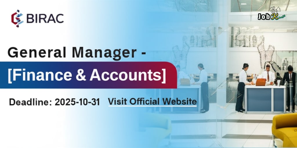 General Manager - Finance & Accounts Job at BIRAC