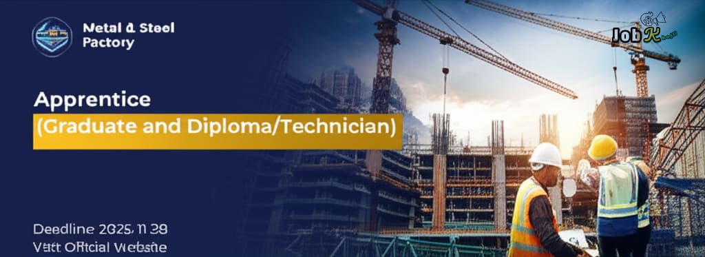 Apprentice Recruitment 2025 at Metal & Steel Factory in West Bengal