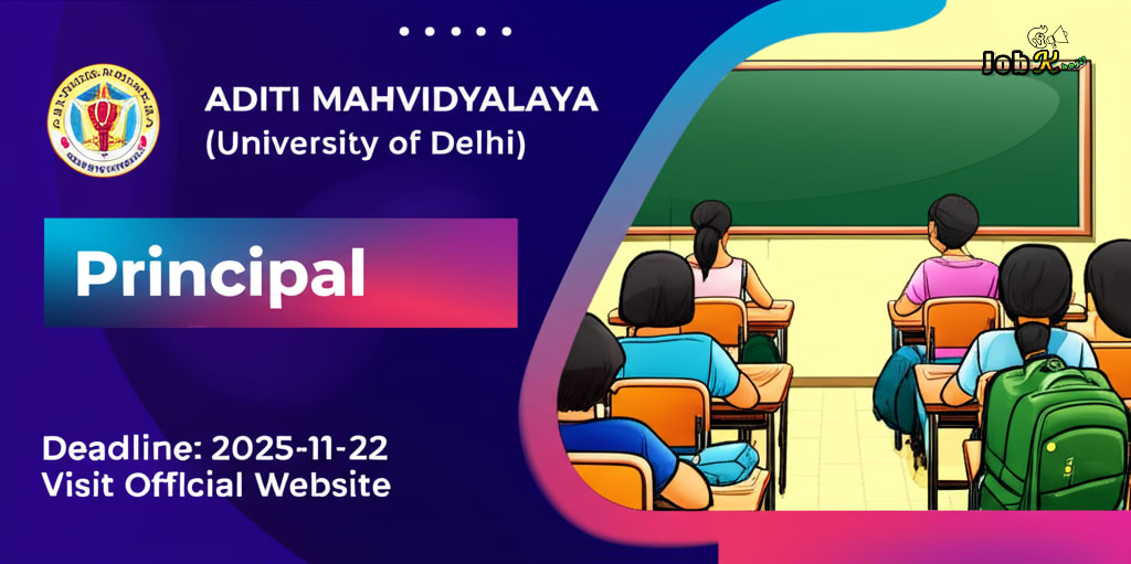 Principal Recruitment at Aditi Mahavidyalaya (University of Delhi)