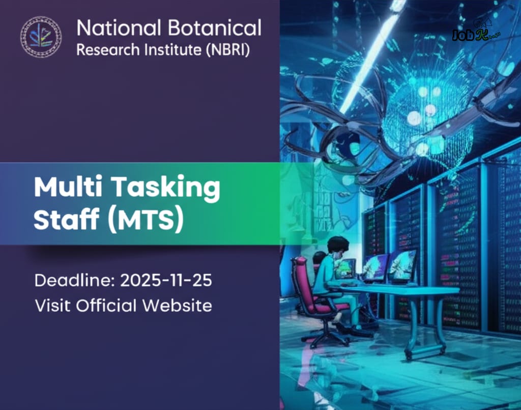 Multi Tasking Staff (MTS) Recruitment 2025 at National Botanical Research Institute (NBRI)