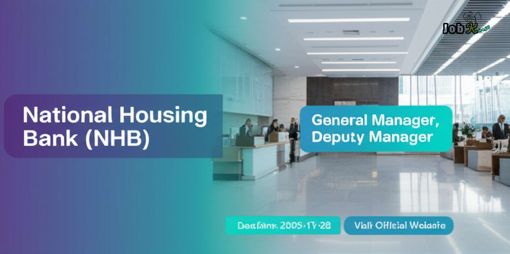 General Manager & Deputy Manager Recruitment 2025 at National Housing Bank (NHB)