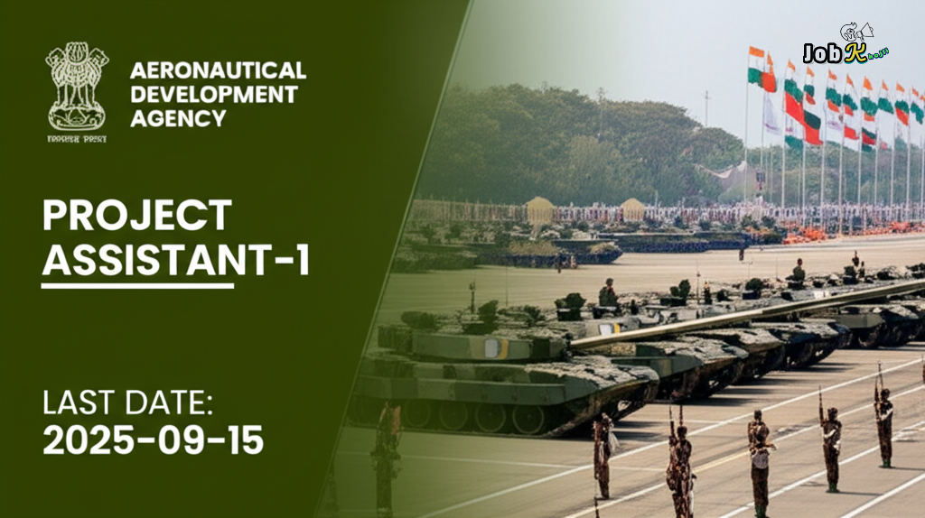 Project Assistant - Aeronautical Development Agency (ADA) - Defence Jobs