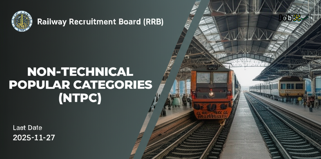 Railway Recruitment Board (RRB) Non-Technical Popular Categories (NTPC) Recruitment 2025