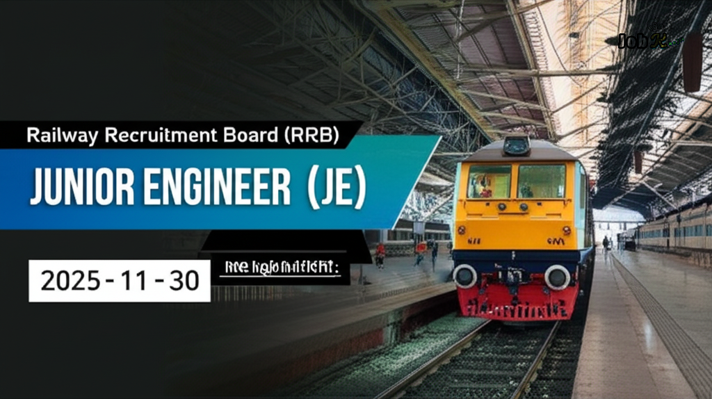Junior Engineer (JE) Recruitment 2025 at Railway Recruitment Board (RRB)