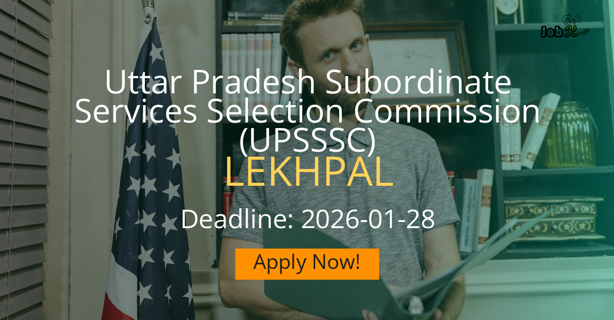 Lekhpal Recruitment 2025 at UPSSSC - Uttar Pradesh Subordinate Services Selection Commission