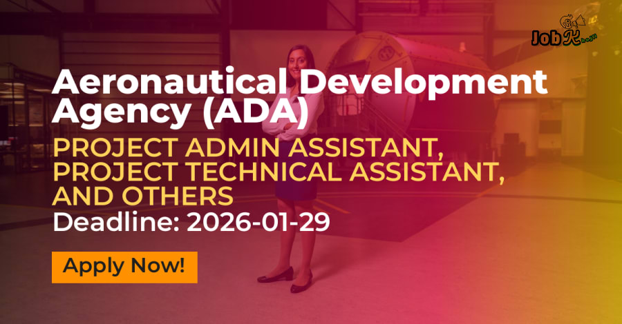 Various Project Posts Recruitment at Aeronautical Development Agency (ADA) - Apply by Jan 29, 2026