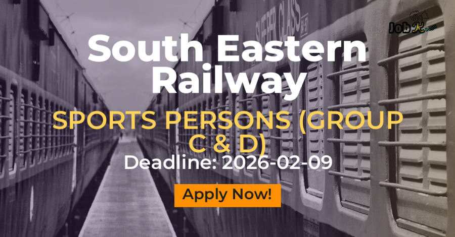 Sports Quota Recruitment 2025-26 for Group C & D Posts at South Eastern Railway