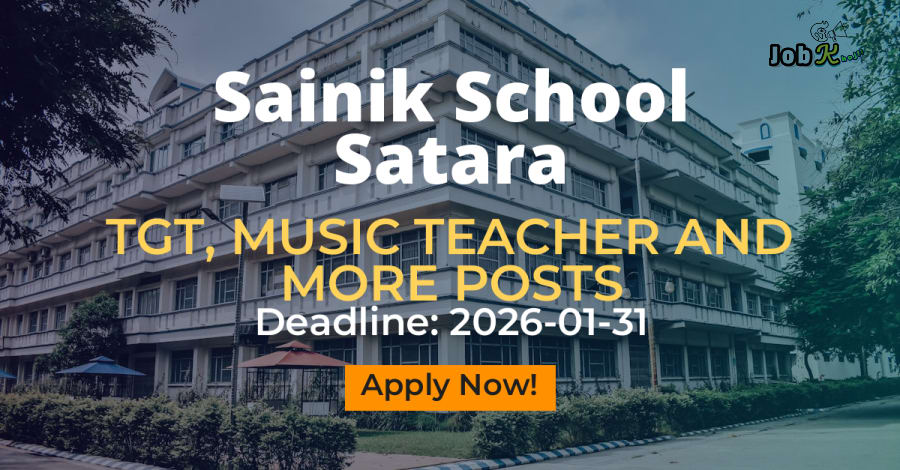 Teacher & Staff Recruitment at Sainik School Satara 2026