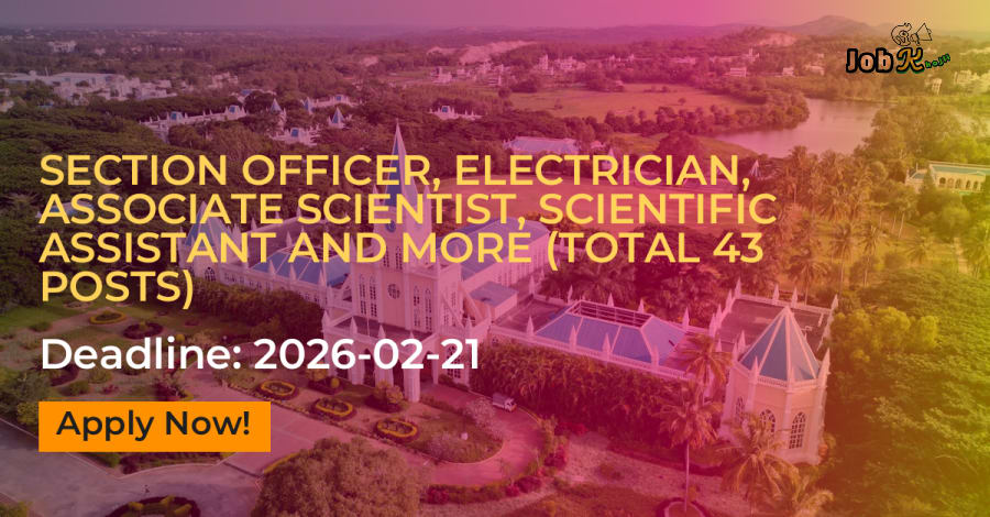 43 Vacancies: Section Officer, Electrician & More Recruitment at Indian Statistical Institute (ISI) Kolkata 2026