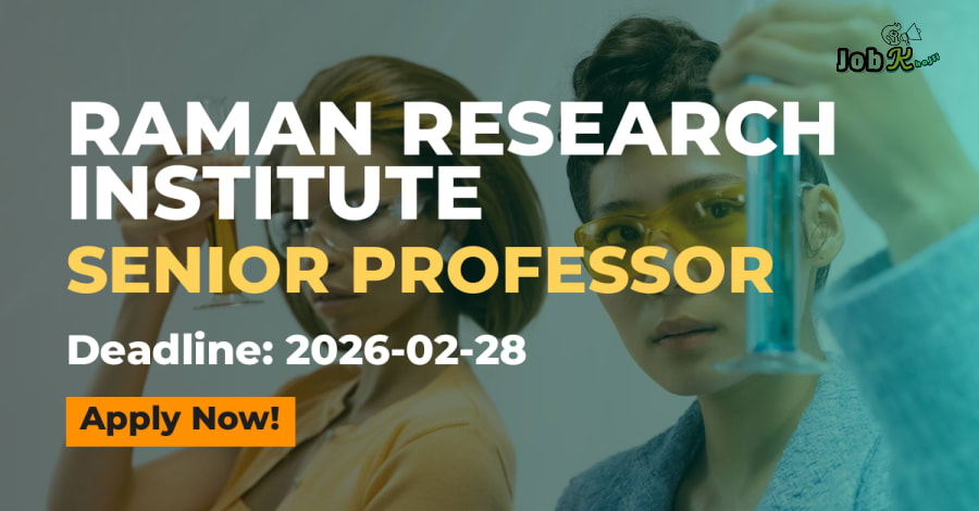 Senior Professor Job at Raman Research Institute (RRI) Recruitment 2026