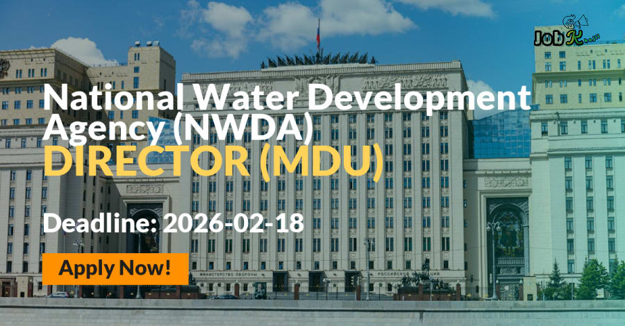Director (MDU) Recruitment at National Water Development Agency (NWDA) 2026