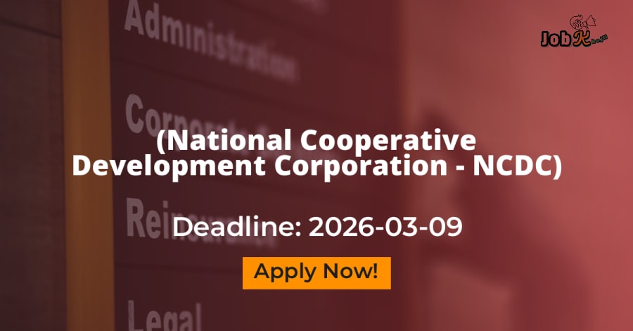 Chief Director (Legal and Recovery) Recruitment at National Cooperative Development Corporation (NCDC)