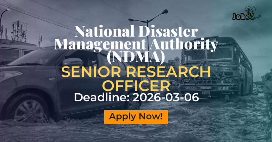 Senior Research Officer Jobs at National Disaster Management Authority (NDMA)