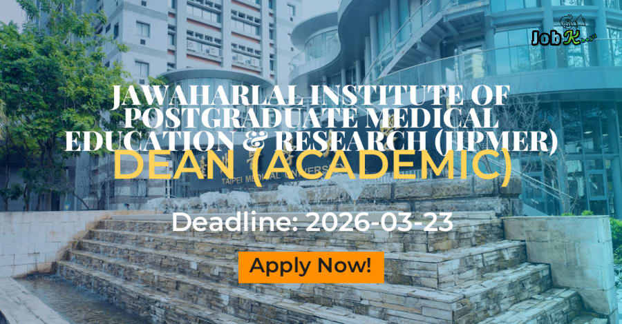 Dean (Academic) Recruitment at JIPMER Karaikal