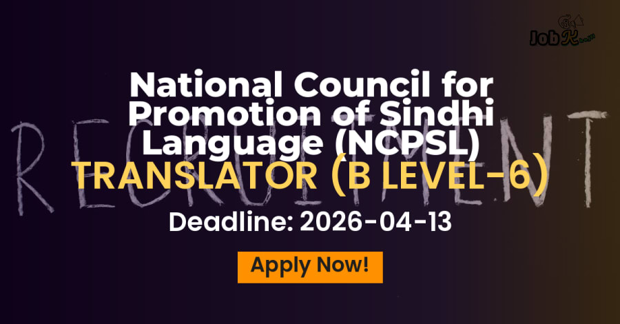 Translator (B Level-6) Recruitment at National Council for Promotion of Sindhi Language (NCPSL)