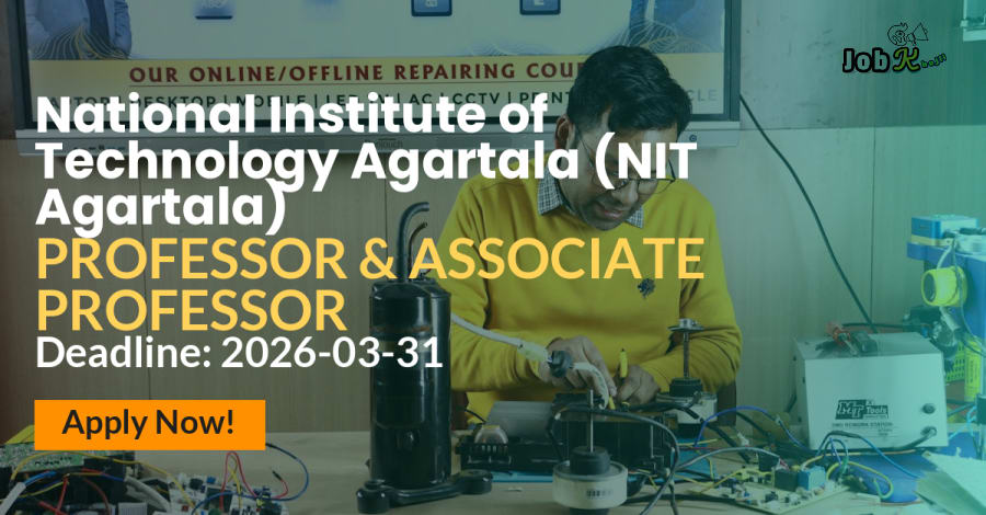 Professor & Associate Professor Recruitment at NIT Agartala 2026