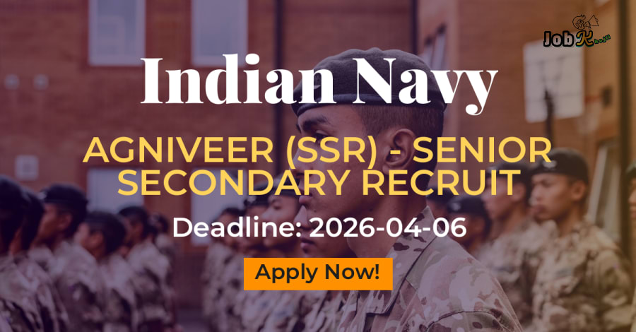 Indian Navy Agniveer SSR Recruitment 01/2027 & 02/2027 Online Application