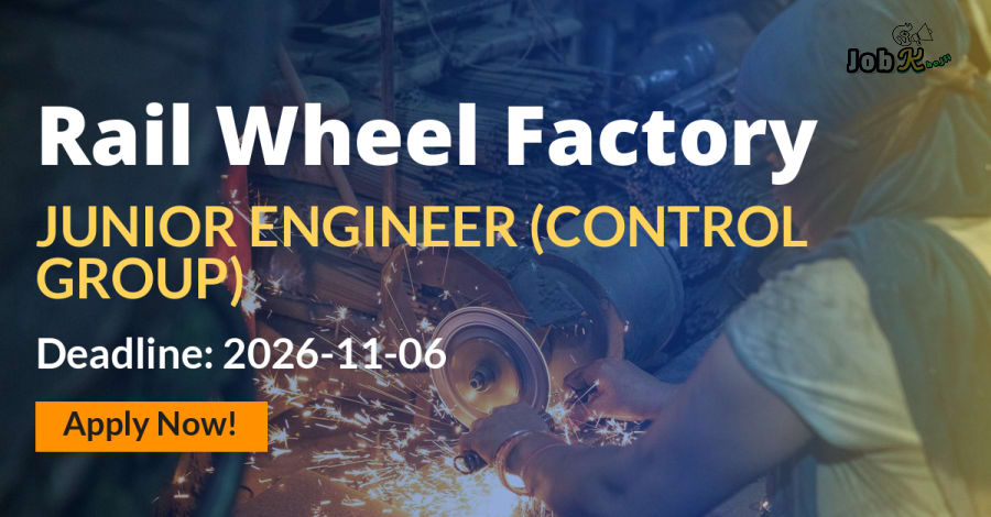 Junior Engineer (Control Group) at Rail Wheel Factory