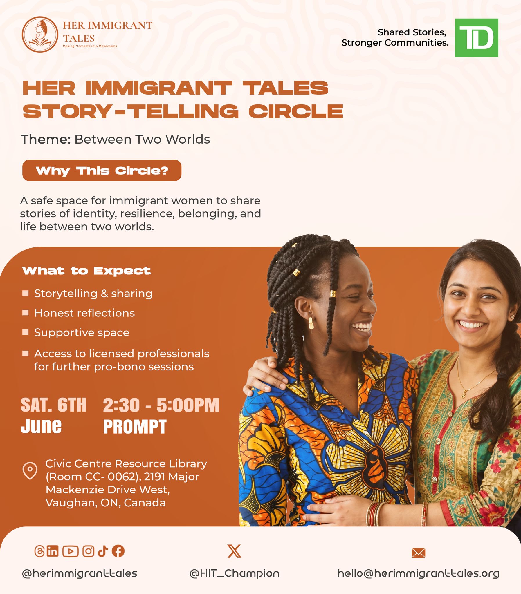 HER IMMIGRANT TALES STORY TELLING CIRCLE