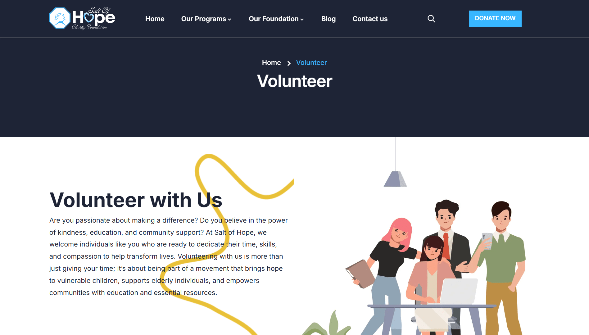 Volunteer Page