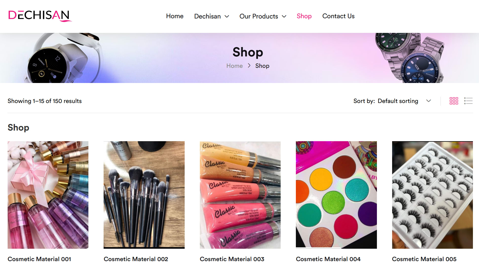 Shop Page