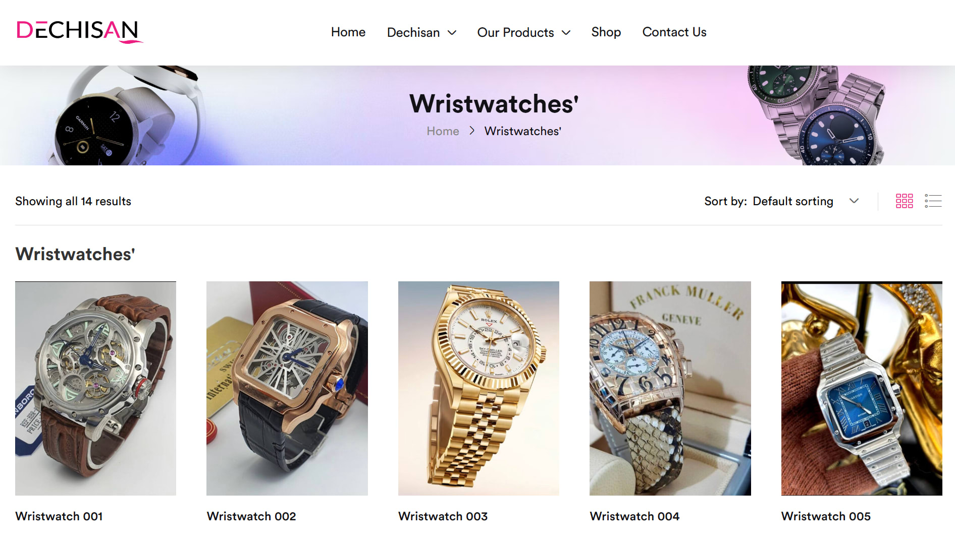 Wristwatch Page