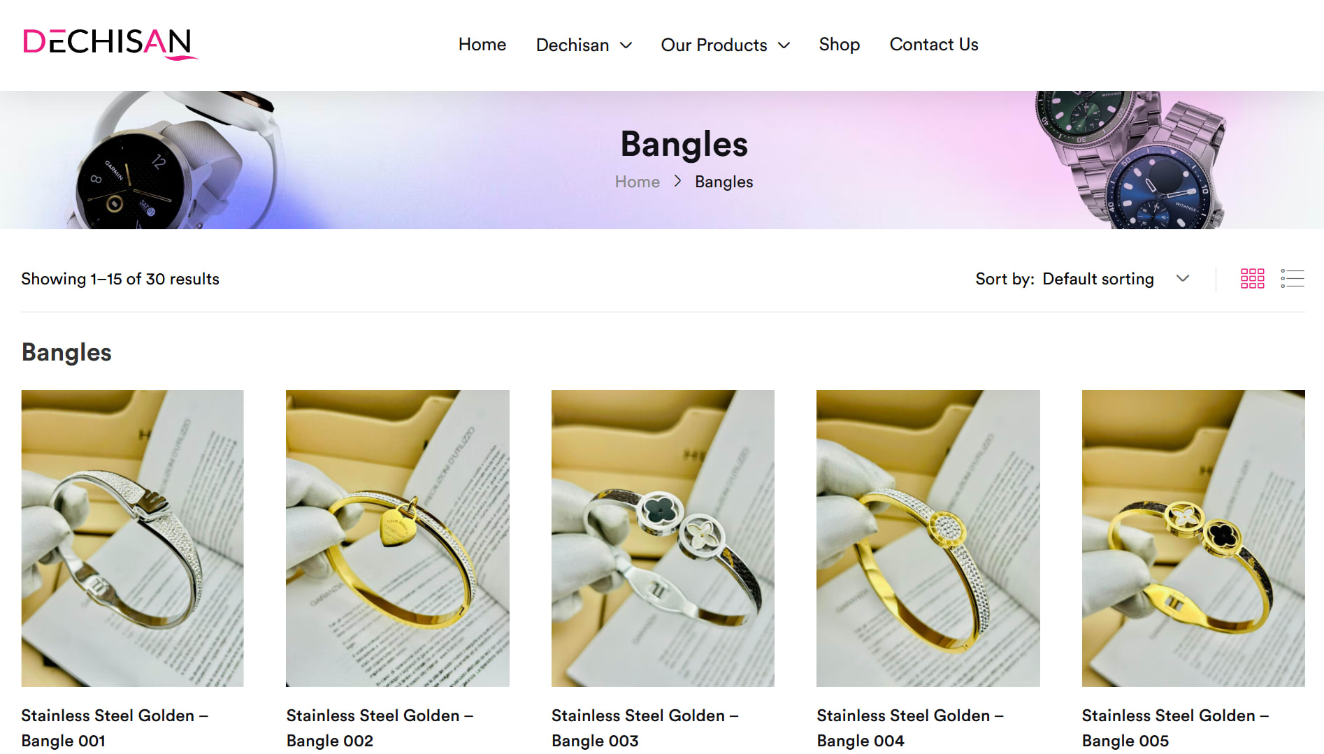 Bangles Page
